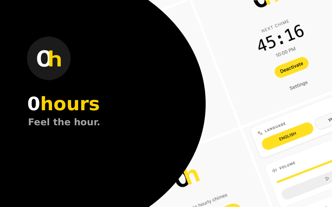 0hours Chrome Extension Interface